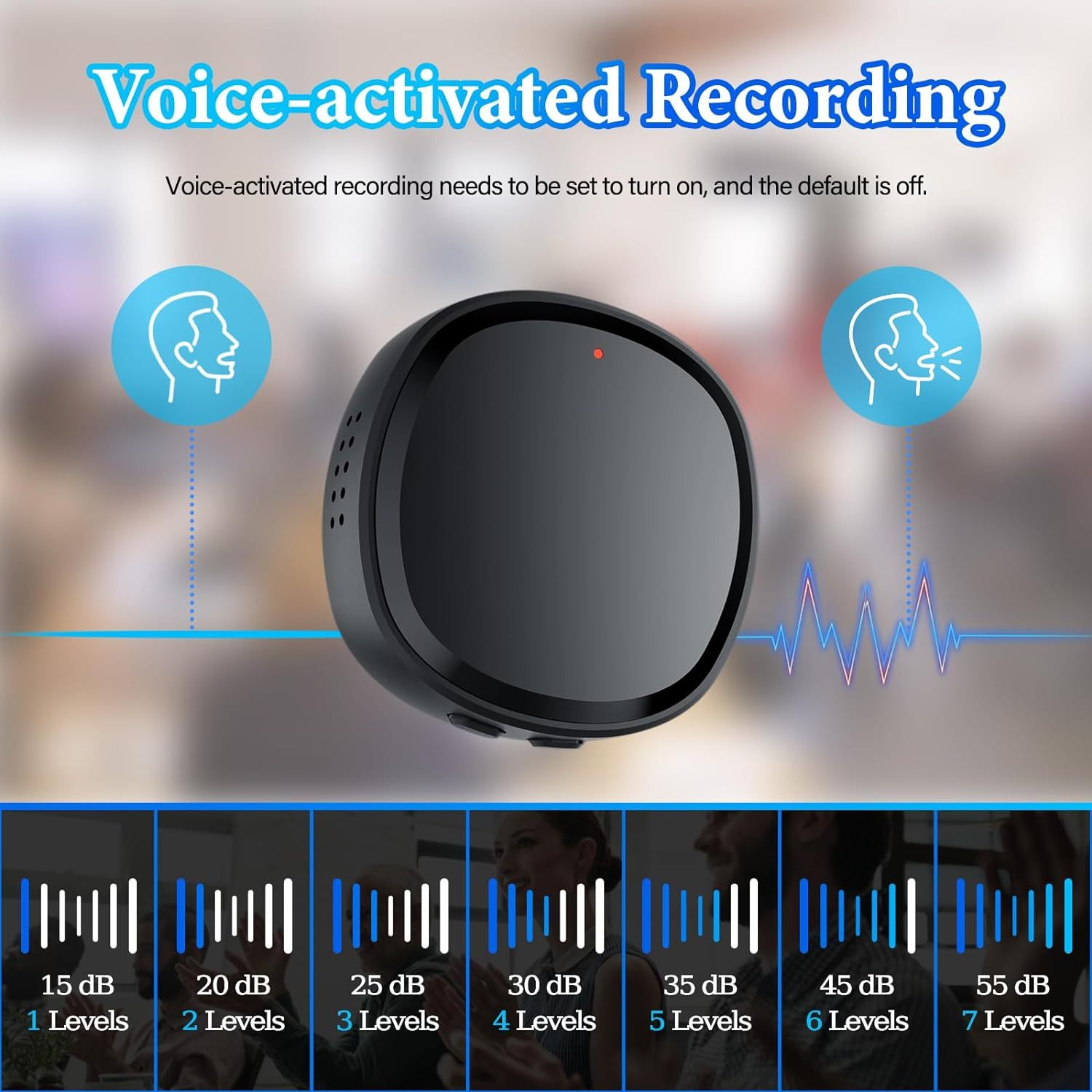 Mini Voice Recorder With Built-in Speaker And Built-in Magnet Mini Voice Recorder With Built-in Speaker And Built-in Magnet